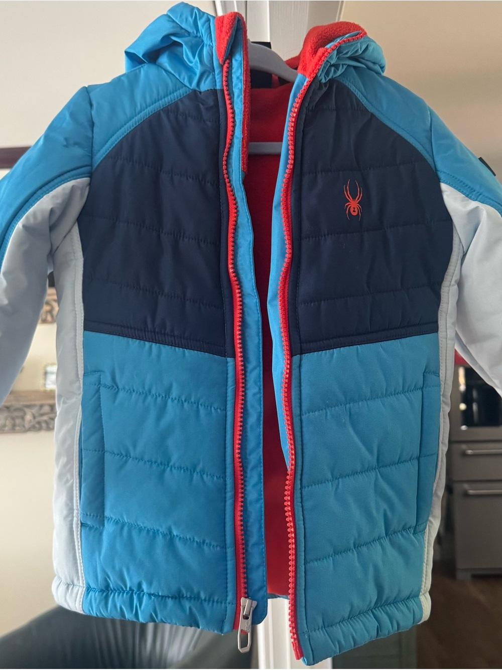 Spyder Kids Navy Blue Snow Bib Pants and Jacket